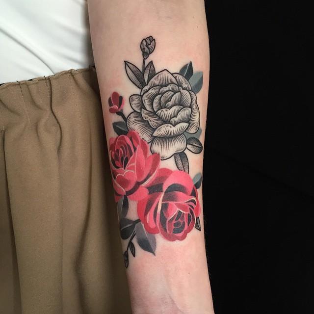 tatuaje flores 651