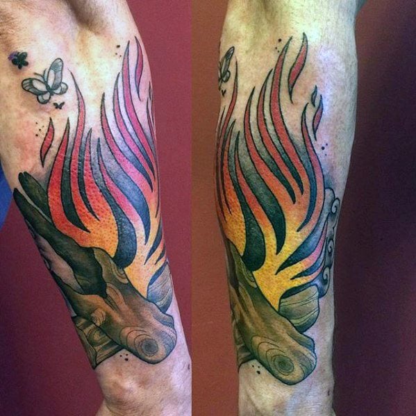 tatuaje fuego hoguera 06