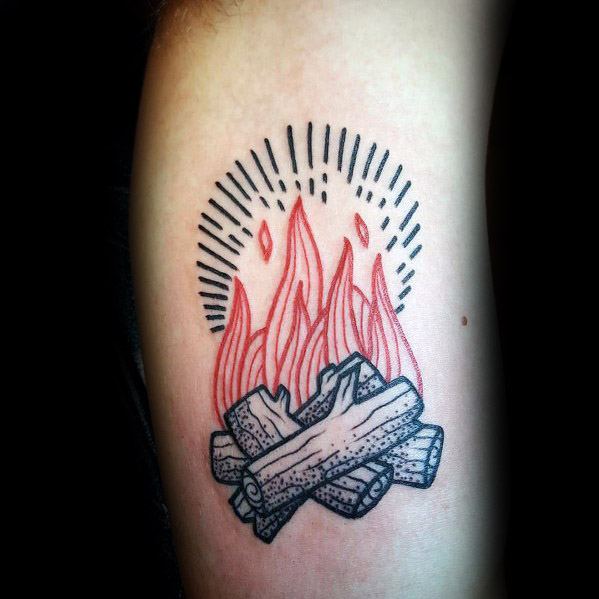 tatuaje fuego hoguera 24