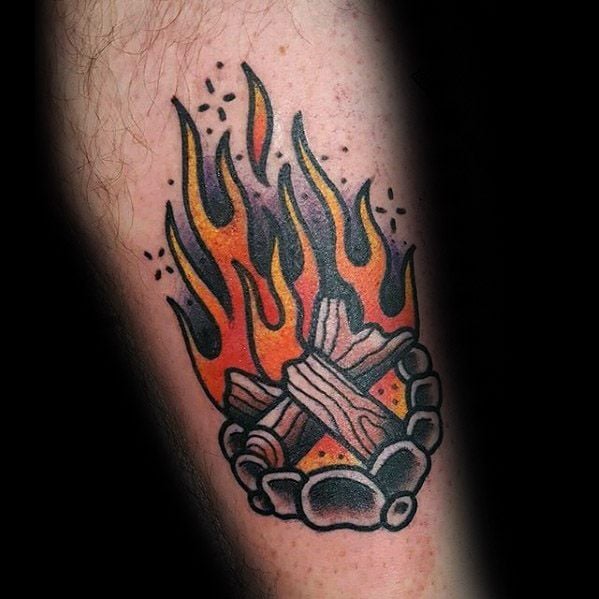 tatuaje fuego hoguera 92