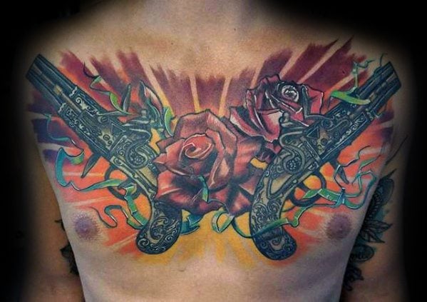 tatuaje guns and roses 20
