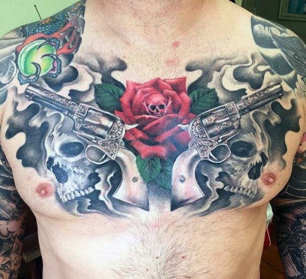 tatuaje guns and roses 60