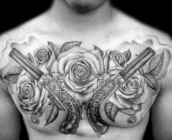 tatuaje guns and roses 68