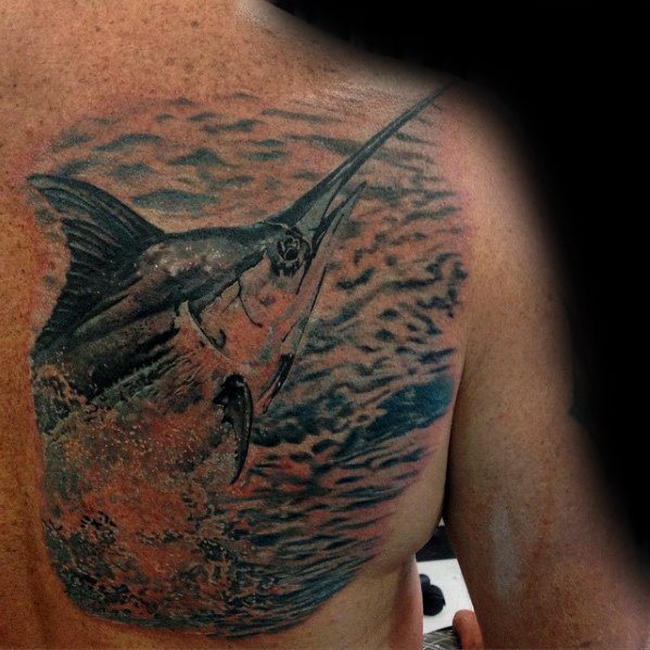tatuaje marlin pez aguja 54