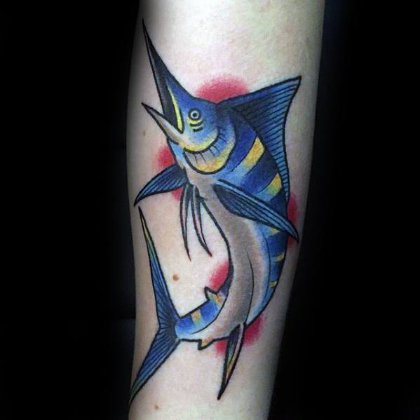tatuaje marlin pez aguja 98