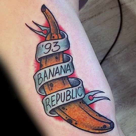 tatuaje banana platano 24