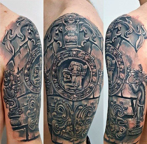 tatuaje calendario maya 10
