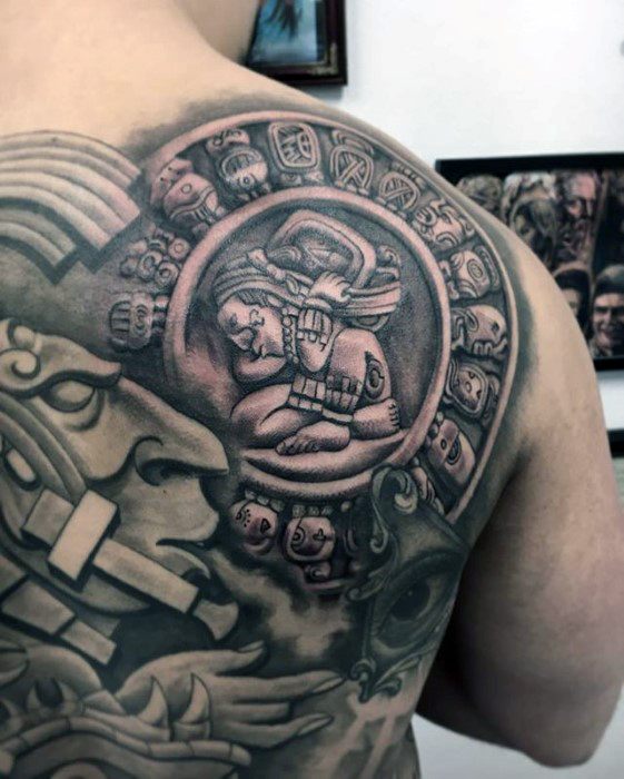 tatuaje calendario maya 18