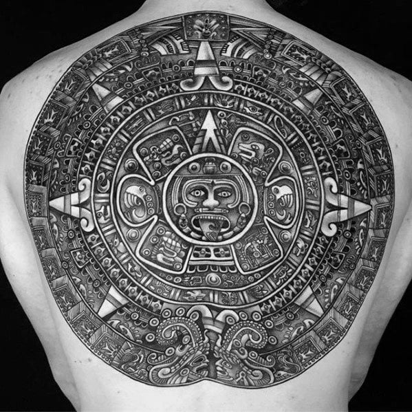 tatuaje calendario maya 44