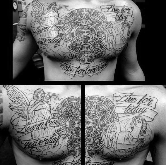 tatuaje calendario maya 52
