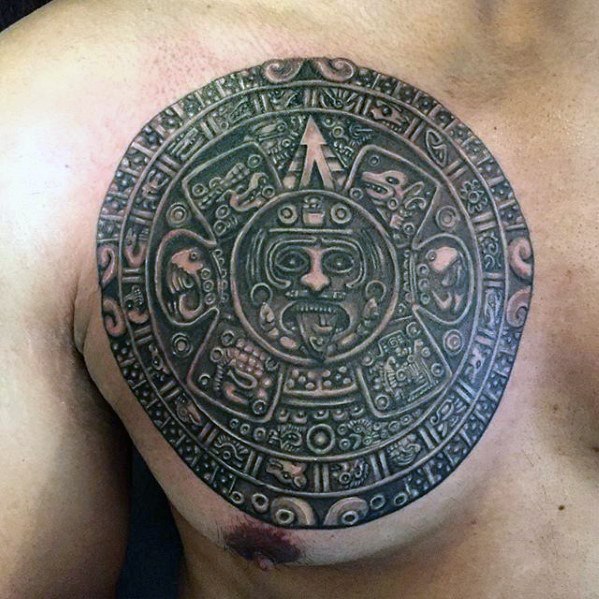 tatuaje calendario maya 54