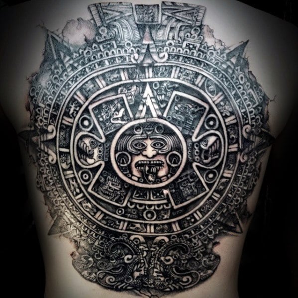 tatuaje calendario maya 56