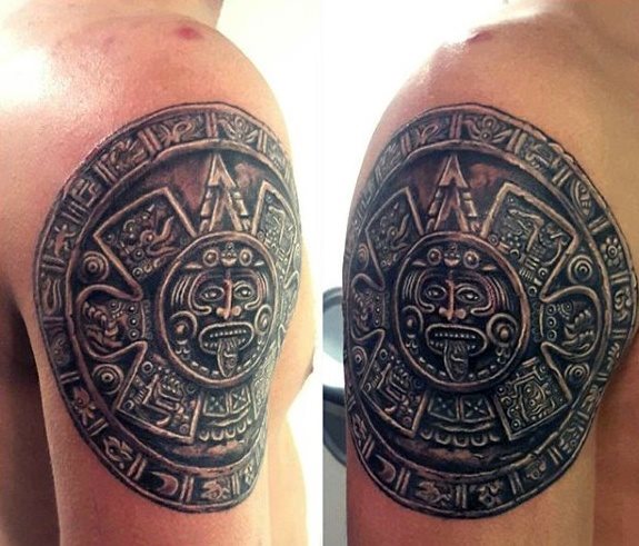 tatuaje calendario maya 58