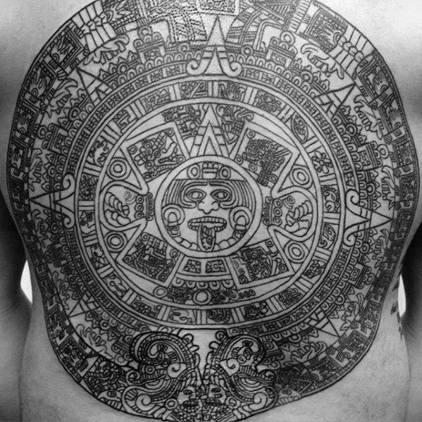 tatuaje calendario maya 62