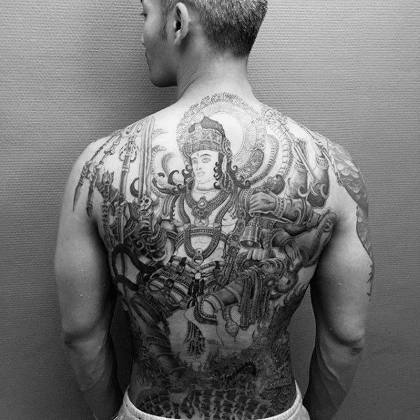 tatuaje dios shiva 36