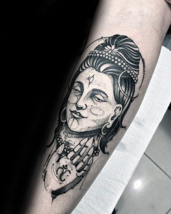 tatuaje dios shiva 48