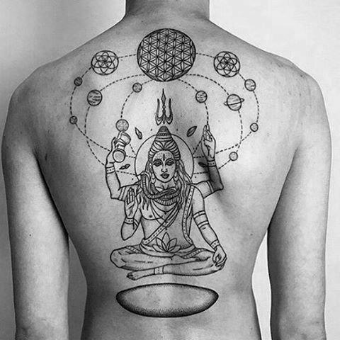 tatuaje dios shiva 80