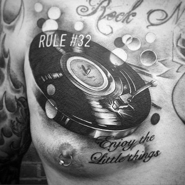 tatuaje discos vinilo 74