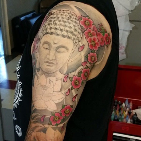 tatuaje flor de cerezo 135