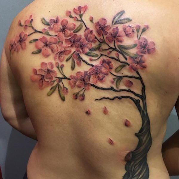 tatuaje flor de cerezo 149