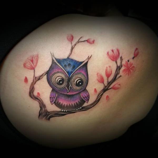 tatuaje flor de cerezo 157