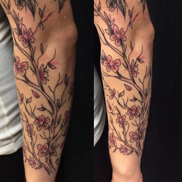 tatuaje flor de cerezo 158