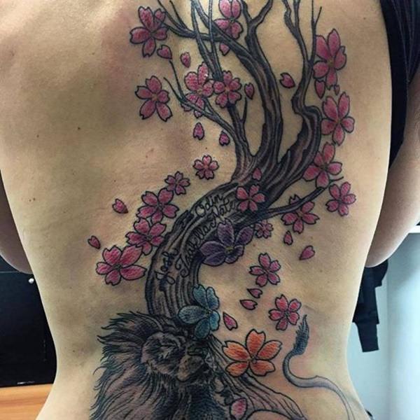 tatuaje flor de cerezo 160