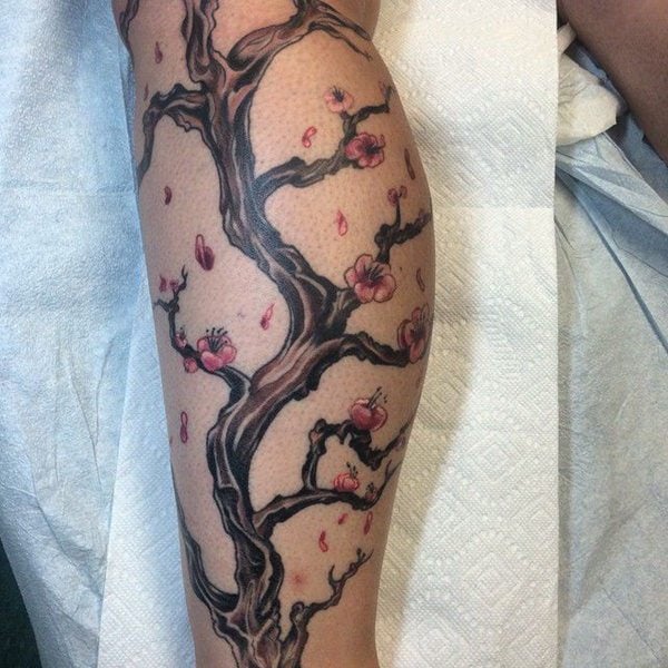 tatuaje flor de cerezo 164