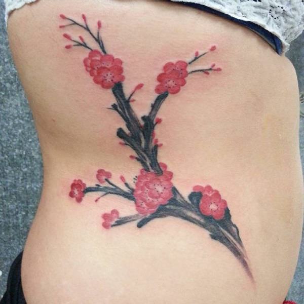 tatuaje flor de cerezo 168