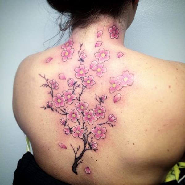 tatuaje flor de cerezo 171