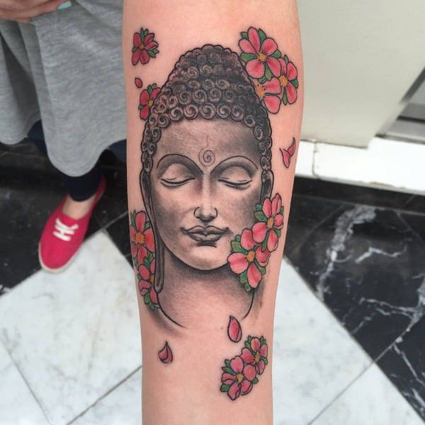 tatuaje flor de cerezo 176