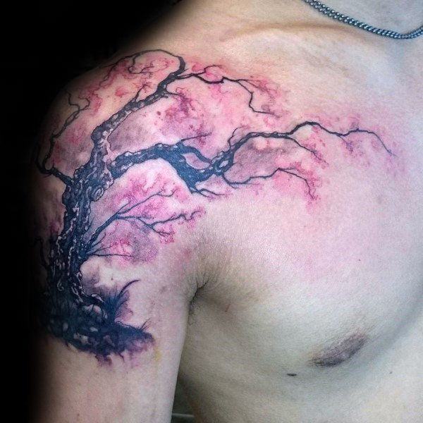tatuaje flor de cerezo 195
