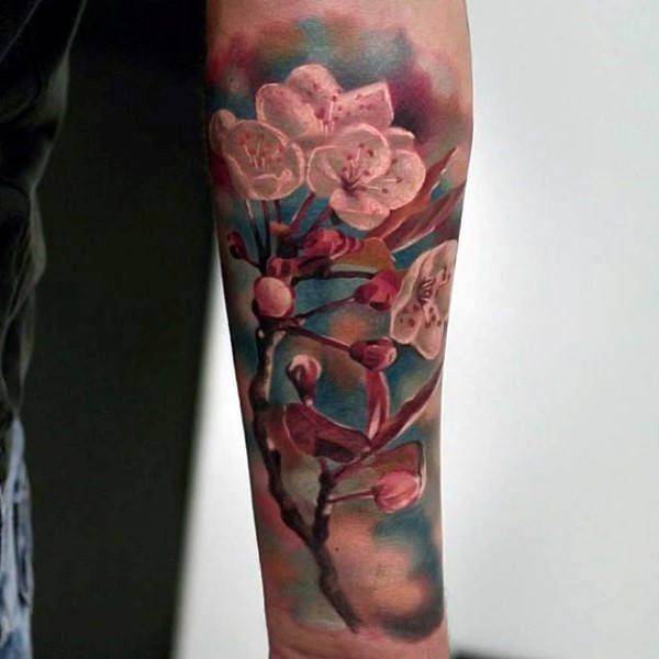tatuaje flor de cerezo 196