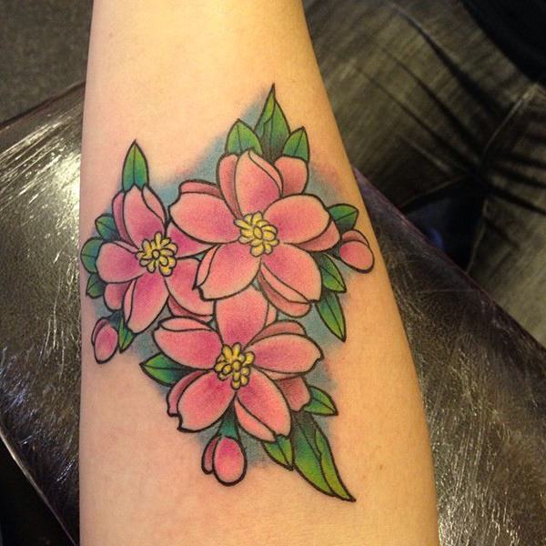 tatuaje flor de cerezo 197