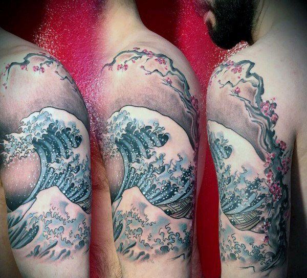 tatuaje flor de cerezo 199