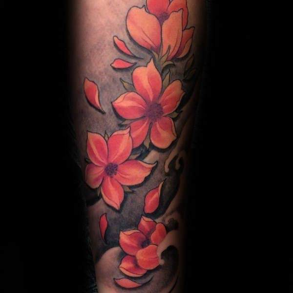 tatuaje flor de cerezo 208