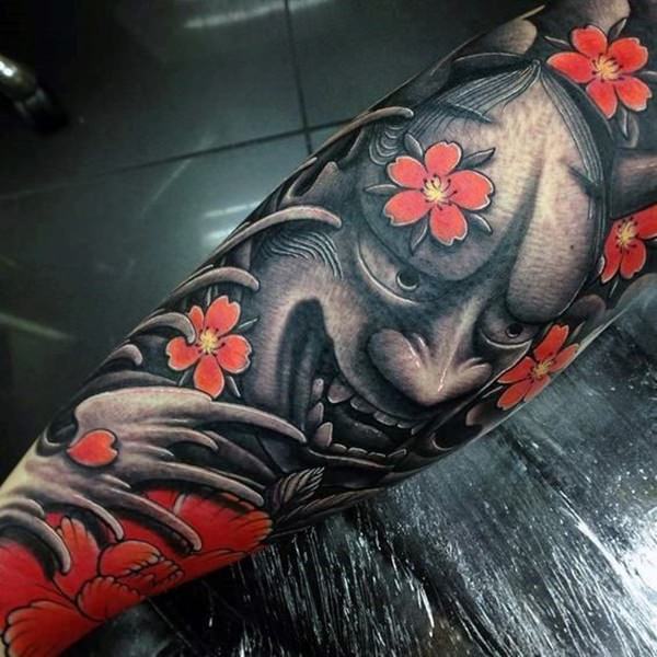tatuaje flor de cerezo 242