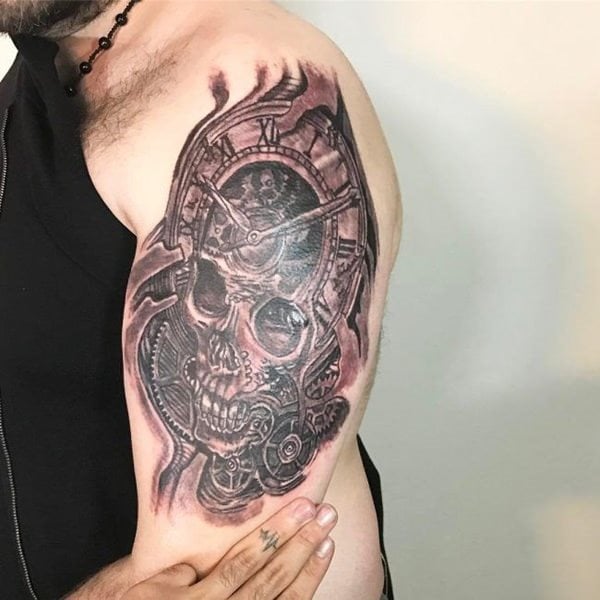tatuaje craneo 188