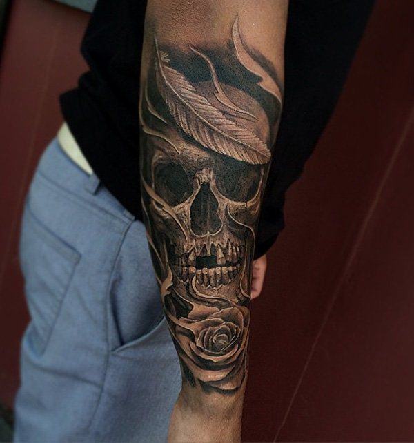 tatuaje craneo 286