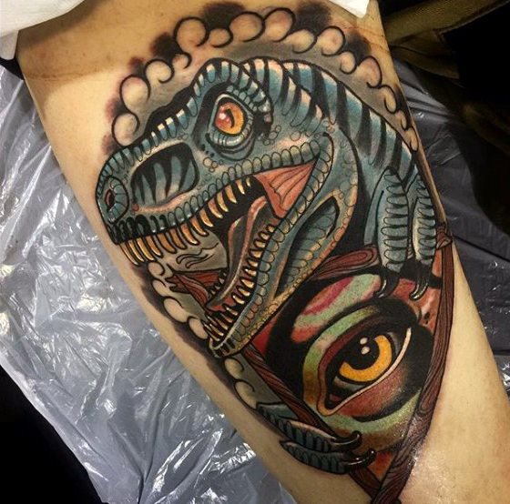tatuaje dinosaurio 06