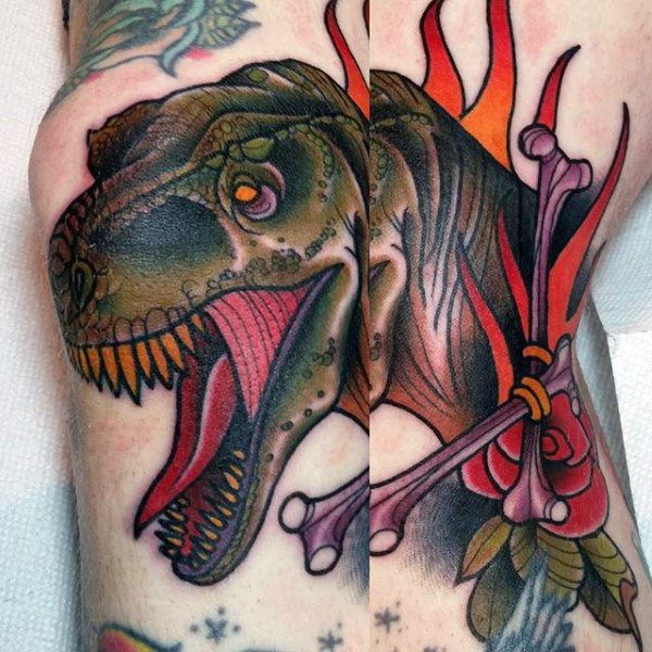 tatuaje dinosaurio 70