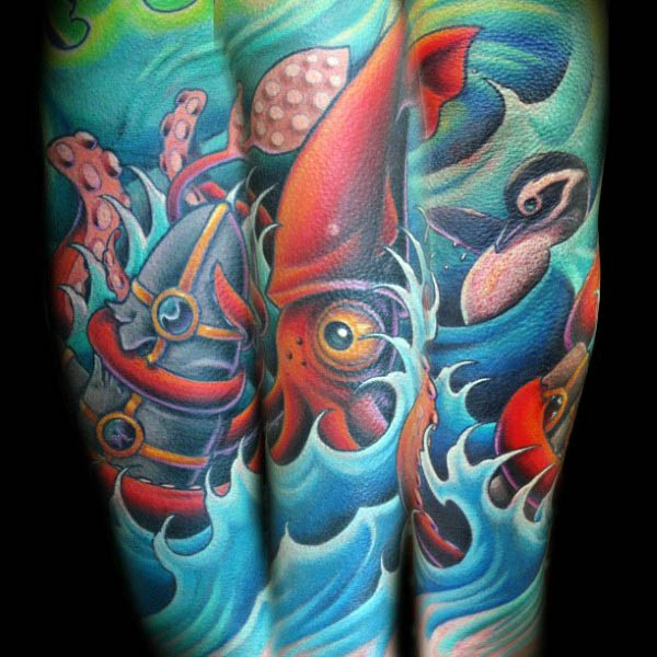 tatuaje calamar 16