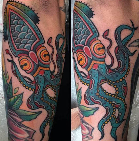 tatuaje calamar 160