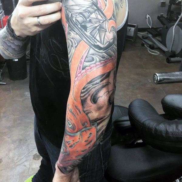 tatuaje calamar 172