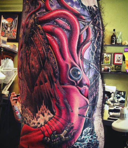 tatuaje calamar 184