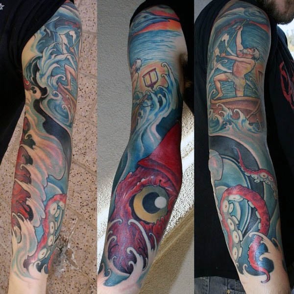 tatuaje calamar 187