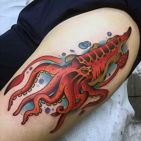 tatuaje calamar 253