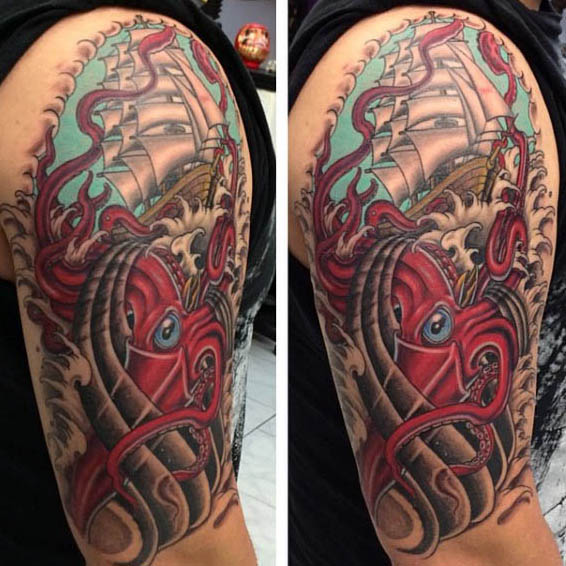 tatuaje calamar 265