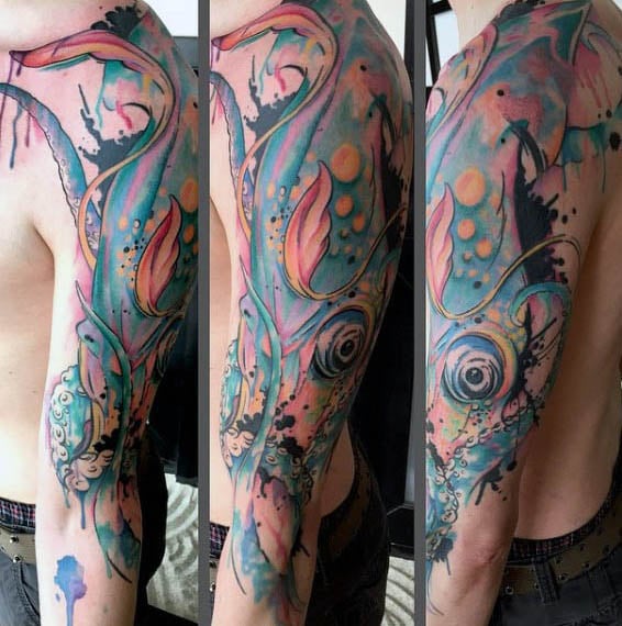 tatuaje calamar 70