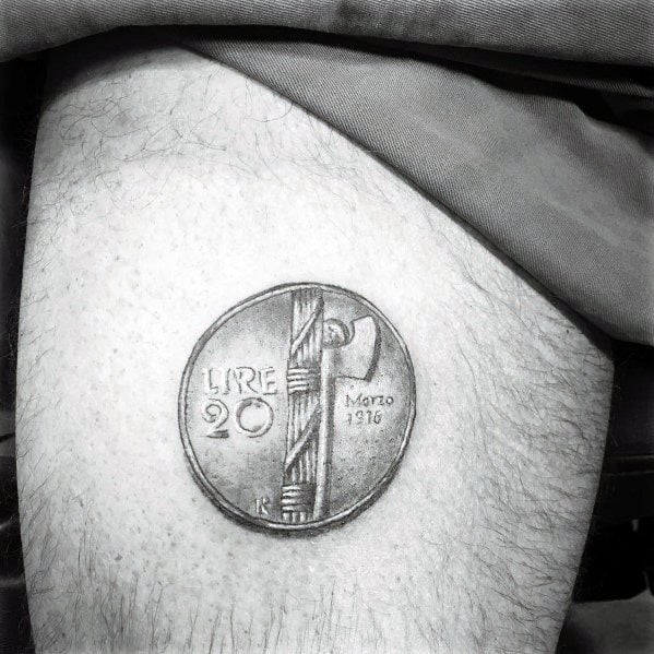 tatuaje moneda 85